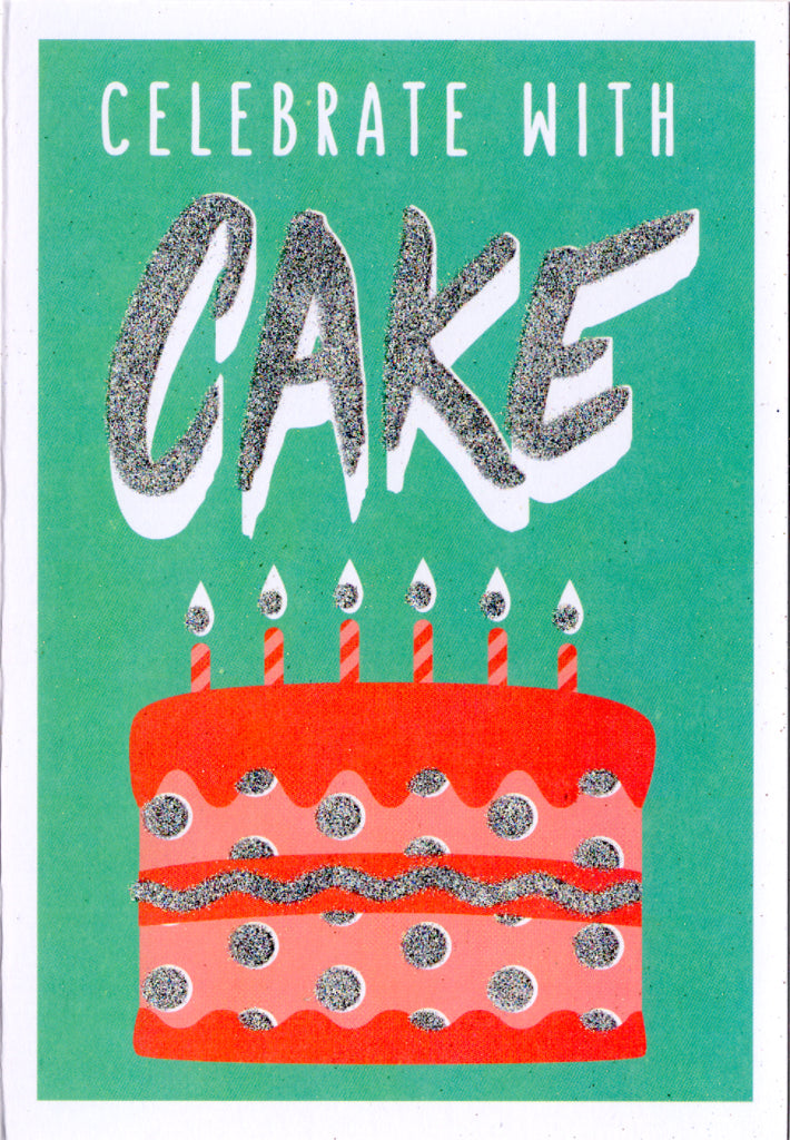 Cake Celebration Greeting Card Retail $3.99. Inside: Blank | 7848 | 255498