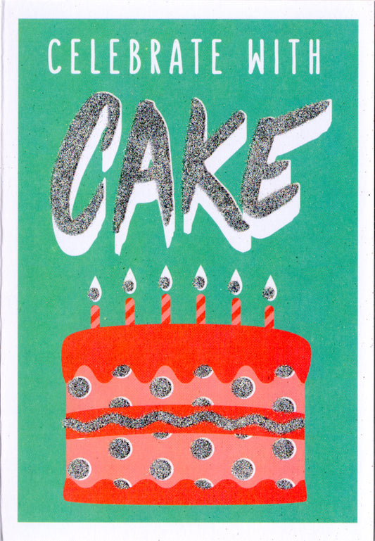 Cake Celebration Greeting Card Retail $3.99. Inside: Blank | 7848 | 255498