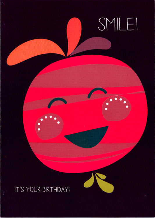 Purple Birthday Greeting Card Retail $2.99. Inside: Wishing you a bright and shiny day! | 6026 | 255551