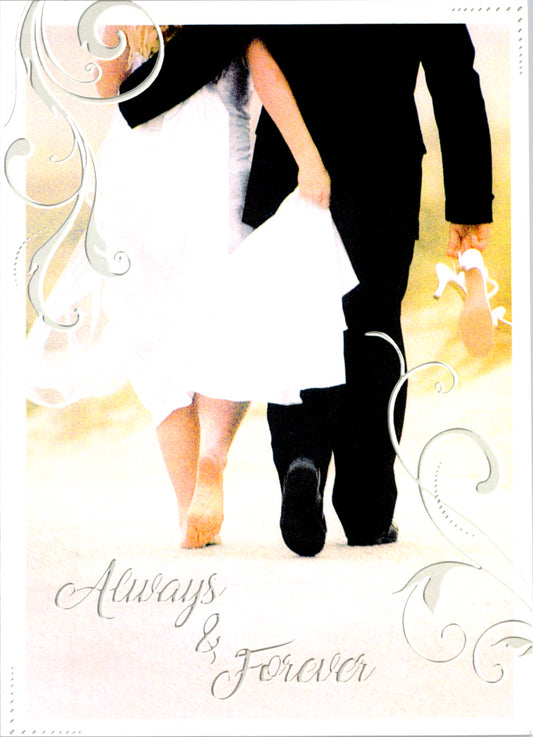 BandG WALKING - WEDDING 5x7 Greeting Card | 5565 | 255620