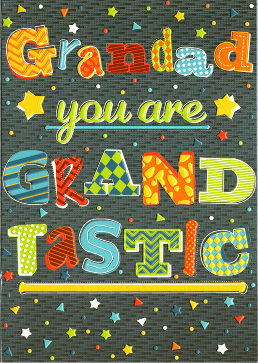GRANDTASTIC - GRANDAD BDAY 5x7 Greeting Card | 8045 | 255621