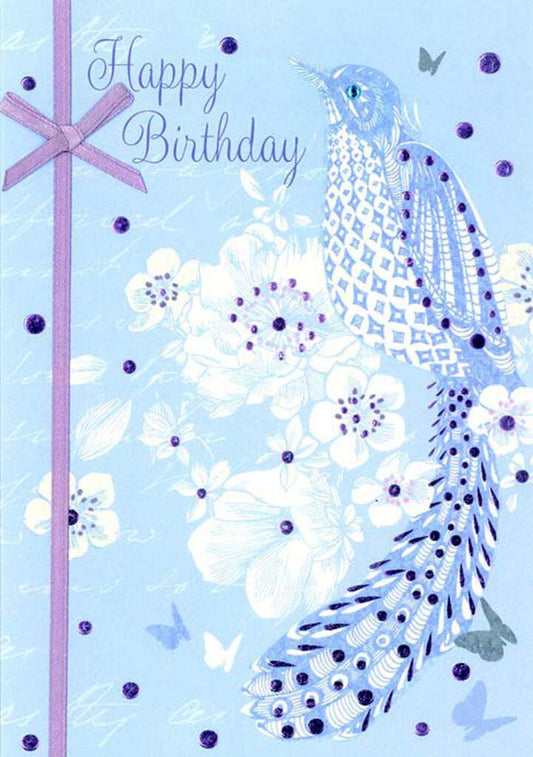 Blue bird- Female birthday Greeting Card. Retail $3.49. Inside: Warmest wishes sent with love. Just for you. | PC-CA14 | 255833