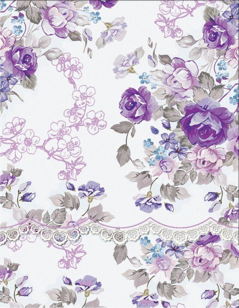 Carol Wilson Purple Roses Flower Floral Travel Pad Purse Notepad Premium 3x4 Embossed Die-Cut Design 90 Pages Magnet Flap EMBPUR4 255892 EMBPUR4