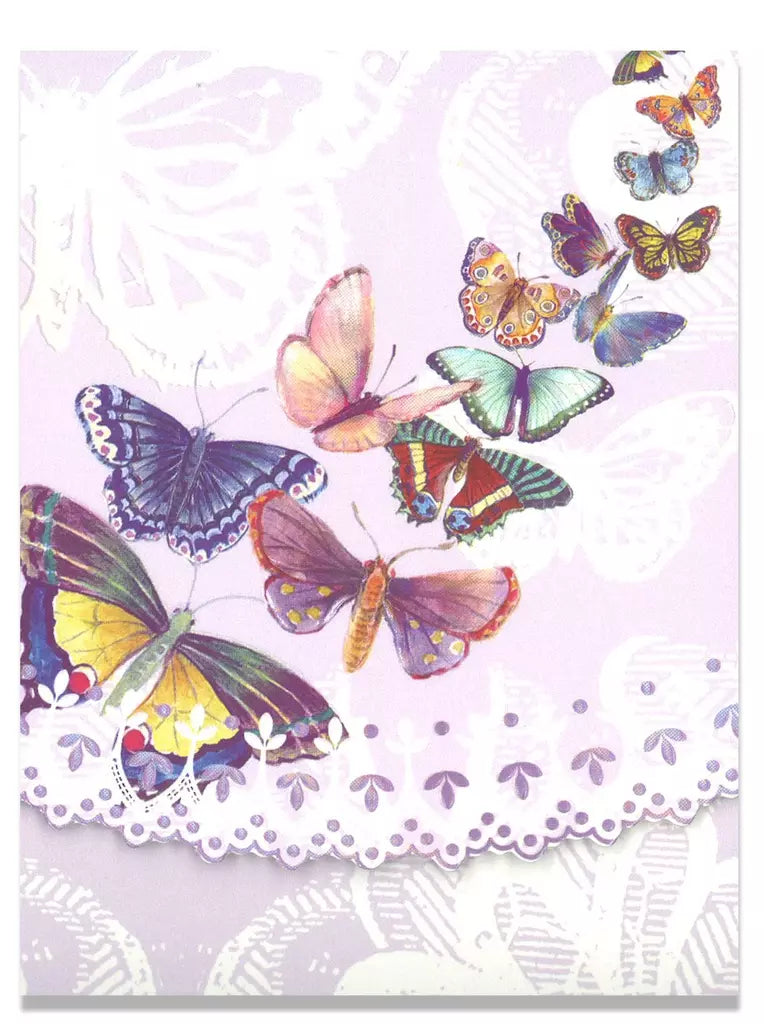 Carol Wilson Colorful Butterfly Nature Travel Pad Purse Notepad Premium 3x4 Embossed Die-Cut Design 90 Pages Magnet Flap EMBPUR47 255894 EMBPUR47