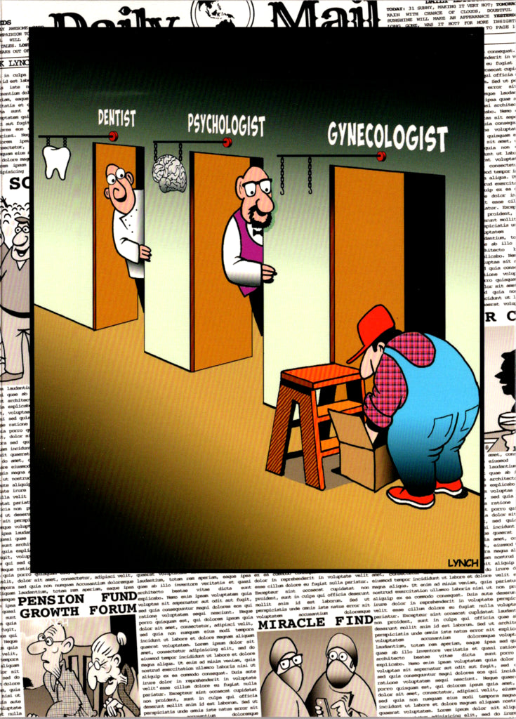 Mark Lynch Humor Offices- General Birthday. Retail $3.90 Inside: This will test your imagination! Have a good one! 5x7 Greeting Card | 8689 | 255960