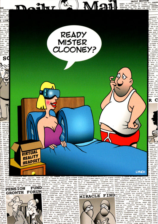 Leading man Humor Birthday by Mark Lynch- Retail $3.90 Inside: You'll always be my leading man. Happy birthday 5x7 Greeting Card | 8409 | 255961