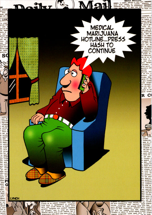 Hotline Humor Birthday by Mark Lynch- Retail $3.90 Inside: Blank 5x7 Greeting Card | 8001 | 255980