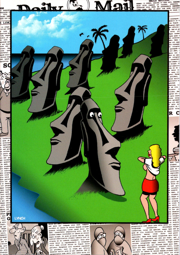 Turn heads Humor Birthday by Mark Lynch- Retail $3.90 Inside: You've always been the one to turn a few heads. Happy Birthday 5x7 Greeting Card | 8392 | 256004