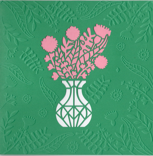 CRG POP UP CARD VASE WITH FLOWERS | CRG0001 | 256054