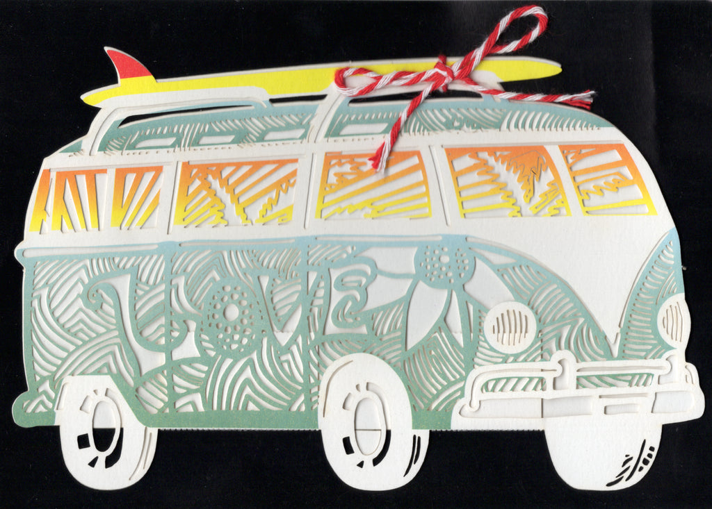 Combi van themed blank card Retail $3.99. Inside: Blank inside. | 7409 | 256133