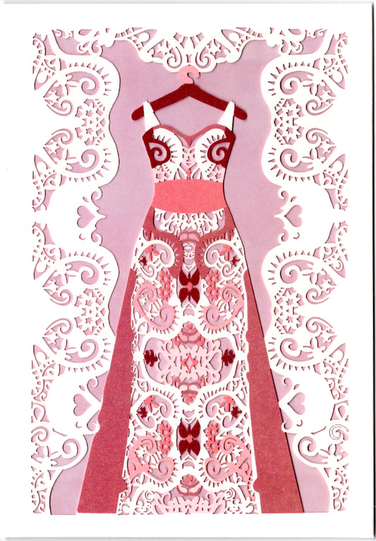 Pretty dress themed Birthday card Retail $3.99. Inside: You're simply fabulous! Happy Birthday | 7405 | 256146