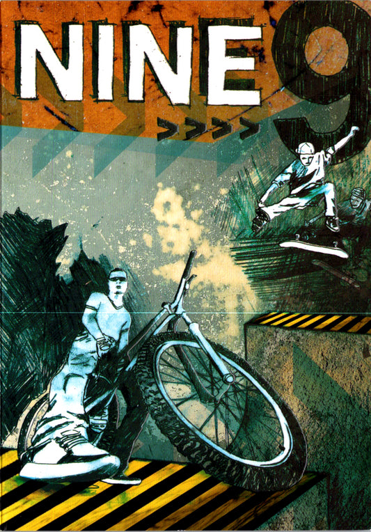 Bike and board- 9th age boy birthday card. Retail $2.59. Inside: Happy B'day | 4838 | 256215