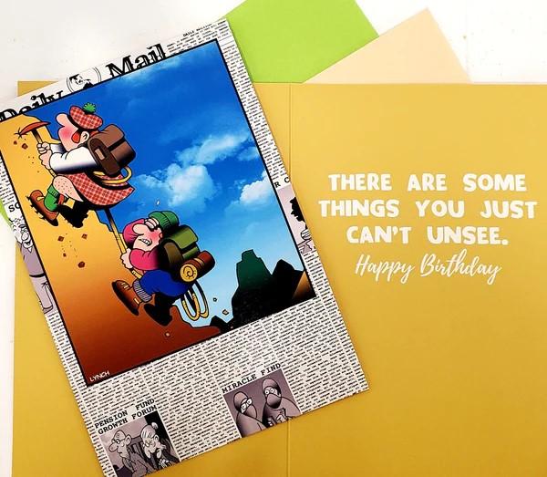 Rock Climbing Humor Birthday by Mark Lynch- Retail $2.99 . Inside: There are some things you just can't unsee. Happy Birthday 8399