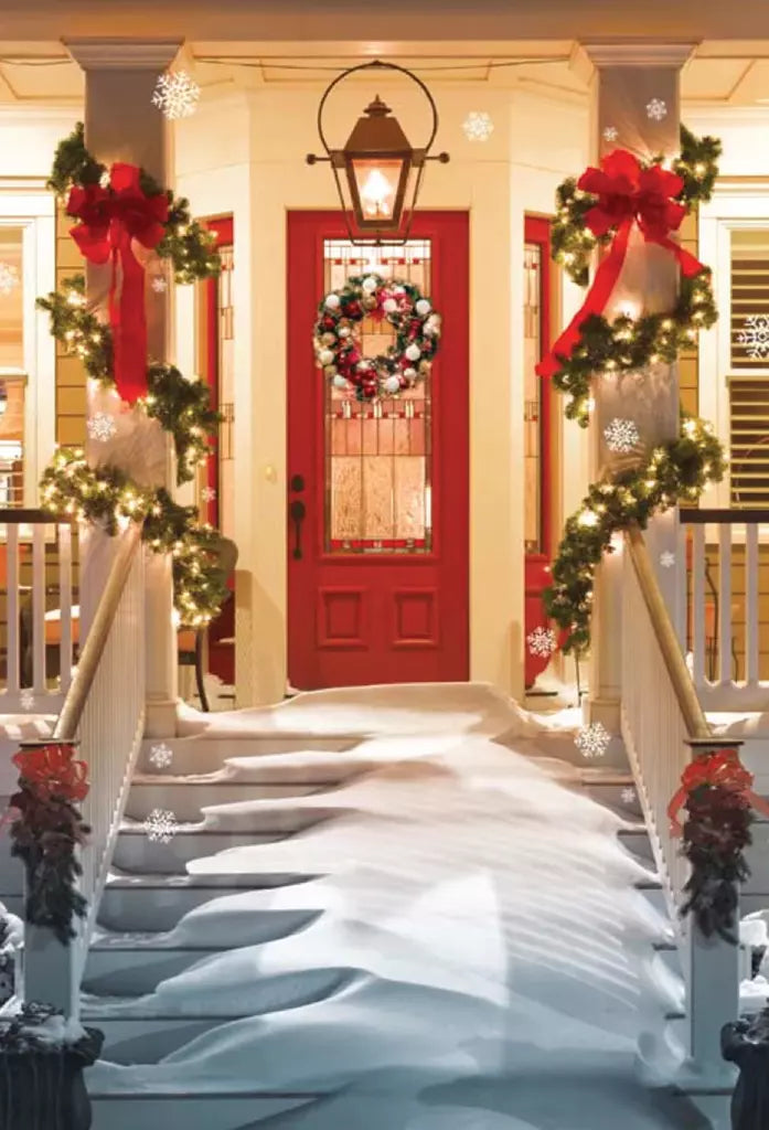 CHRISTMAS CARD 3D - FESTIVE DOORWAY Retail $3.99  Inside: Merry Christmas 257026 X3D07215