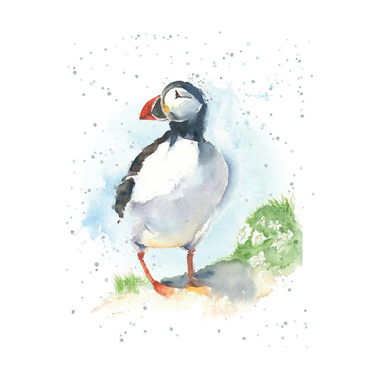 Hopper Enclosure Cards- Stud puffin. Retail $2.00. Dimensions: 3.58 X 2.83. Inside: Blank. | EHOP0121 | 257769