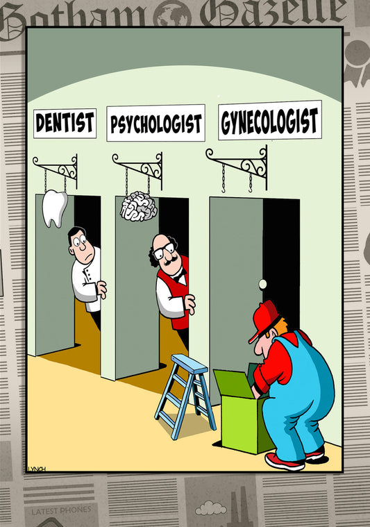Mark Lynch Medical Experts Doctors Business Signs Funny Birthday Greeting Card 5x7 | 1149 | 259315