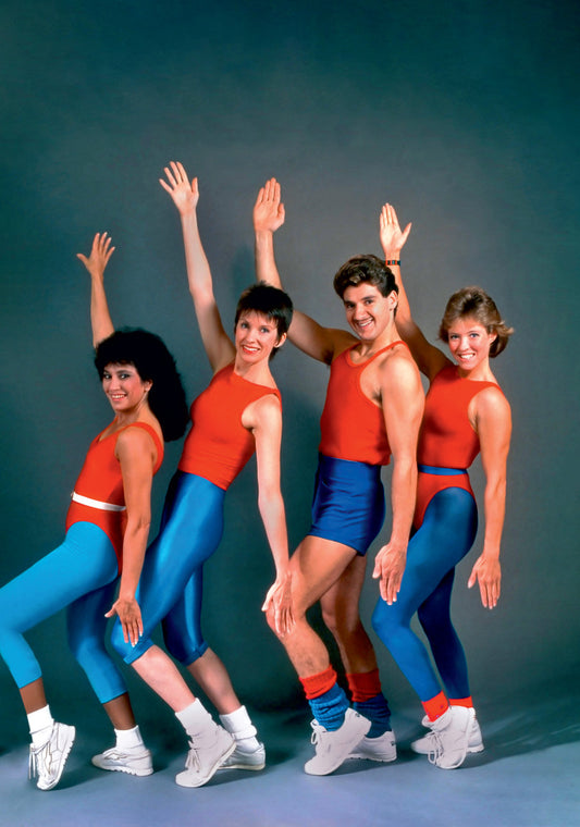 Dean Morris Aerobics Posing Lockdown Humor Greeting Card 5x7 BEL03 | 259338