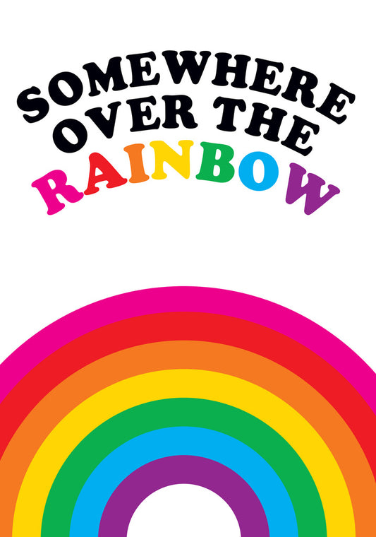 Dean Morris Somewhere Over The Rainbow Funny Birthday Greeting Card 5x7 RAN07 | 259802