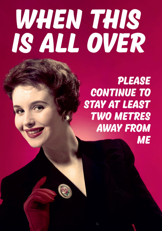 Dean Morris When This Is All Over Funny Greeting Card 5x7 RAN10 | 259806