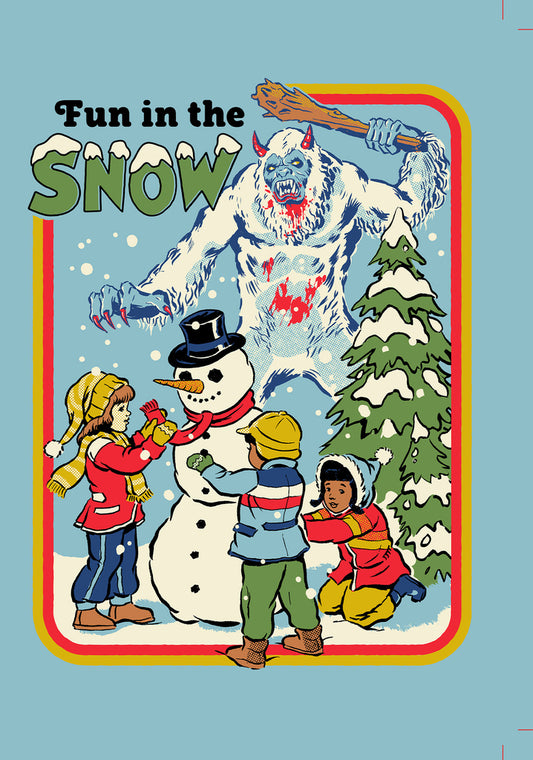 Holiday - Steven Rhodes Fun in the snow Greeting Card 5x7 | 1029 | 259989