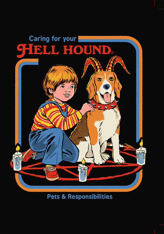 Blank - Steven Rhodes Hell Hound Greeting Card 5x7 | 1036 | 259996