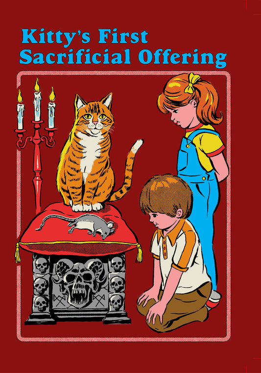 Blank - Steven Rhodes Kittys First Offering Greeting Card 5x7 | 1044 | 260004