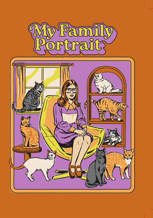 Blank - Steven Rhodes My family portrait Greeting Card 5x7 | 1065 | 260025
