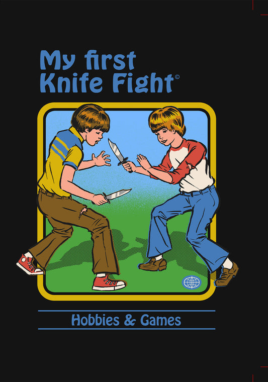 Blank - Steven Rhodes My First Knife Fight Greeting Card 5x7 | 1067 | 260027