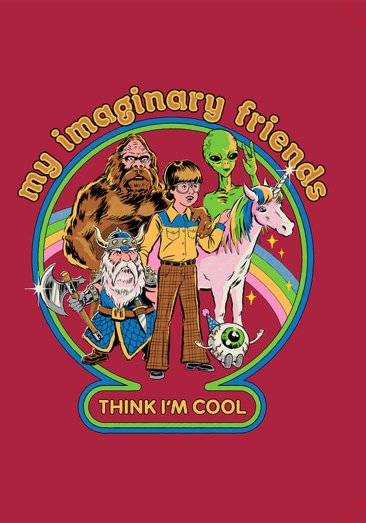 Friendship - Steven Rhodes My Imaginary Friends Greeting Card 5x7 | 1069 | 260029