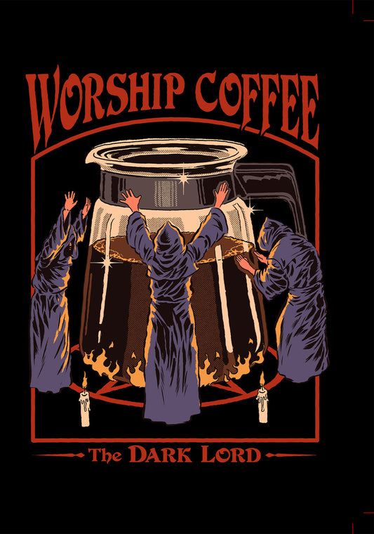 Blank - Steven Rhodes Worship Coffee Greeting Card 5x7 | 1089 | 260049