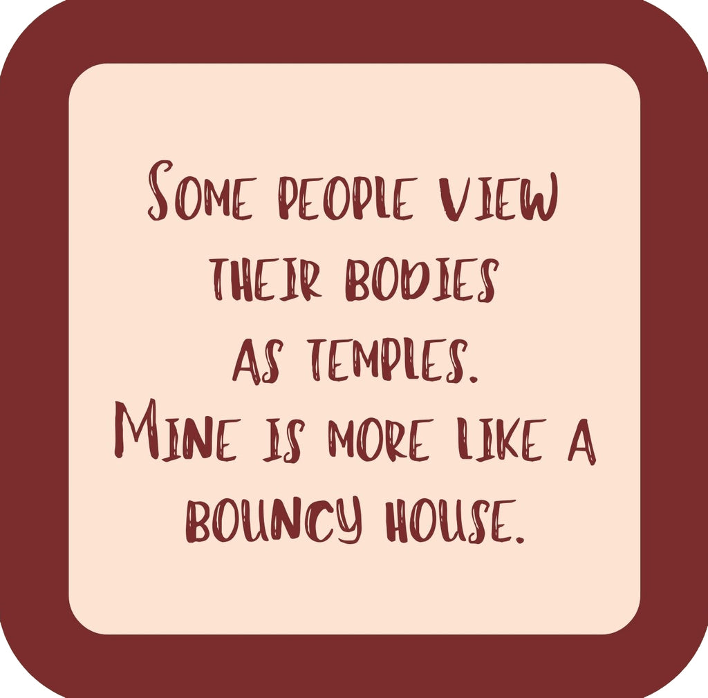 Bouncy House Premium Drink Coaster Resin With Cork Backing | 58508 | 260183 260183