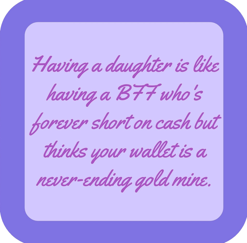 Daughter BFF Premium Drink Coaster Resin With Cork Backing | 58517 | 260192 260192