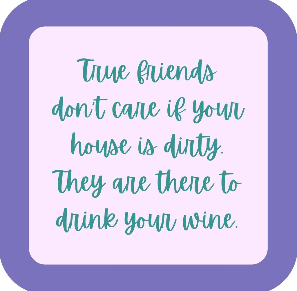 Dirty House Premium Drink Coaster Resin With Cork Backing | 58518 | 260193 260193