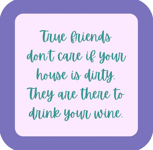 Dirty House Premium Drink Coaster Resin With Cork Backing | 58518 | 260193 260193