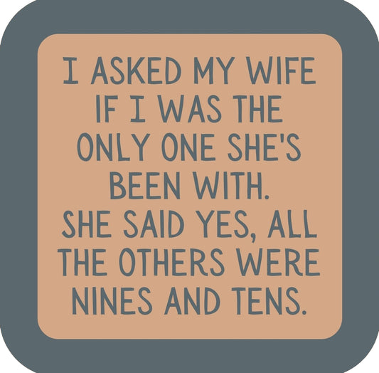 Nines And Tens Premium Drink Coaster Resin With Cork Backing | 58558 | 260233 260233