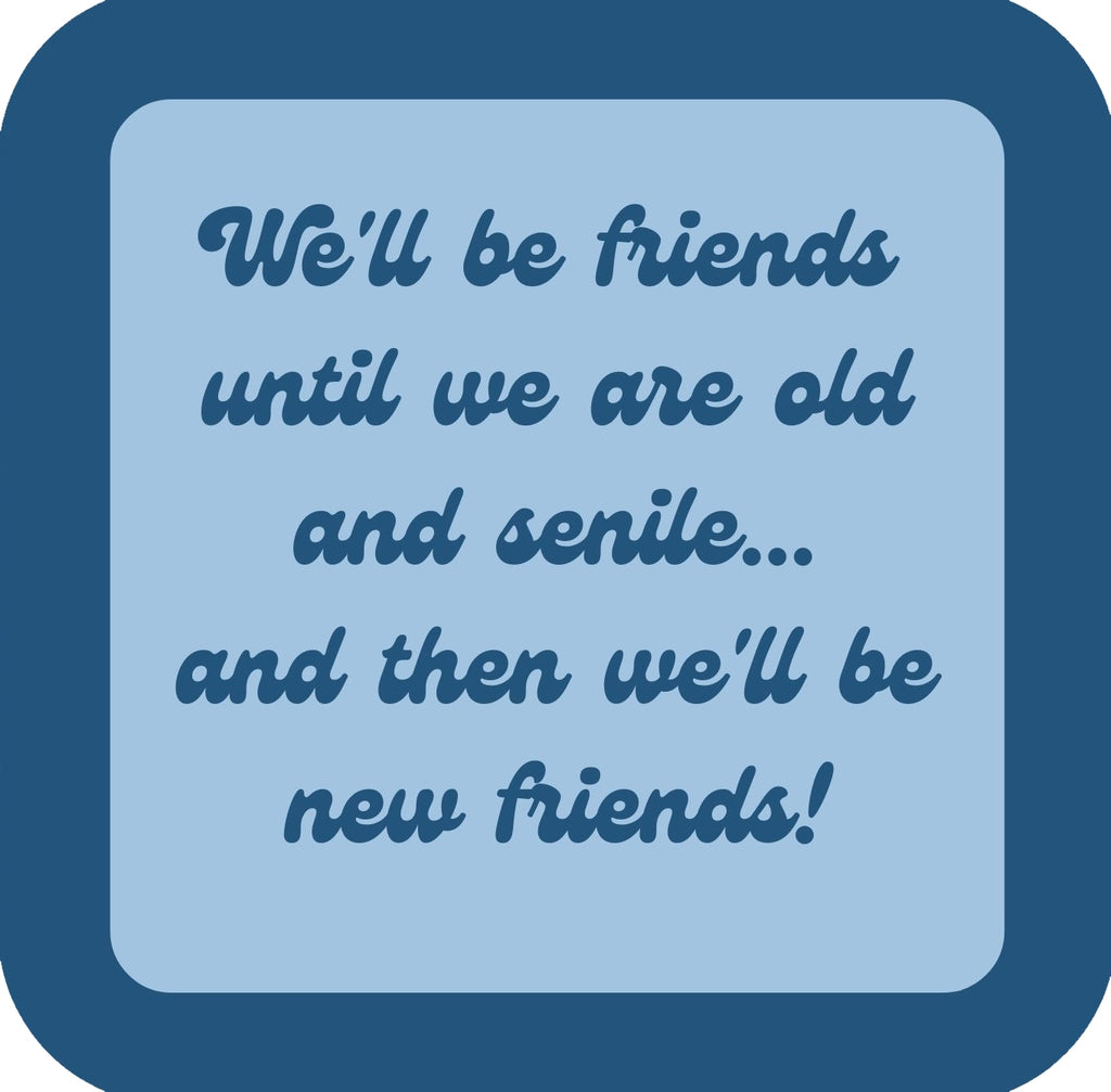 Old And Senile Premium Drink Coaster Resin With Cork Backing | 58560 | 260235 260235