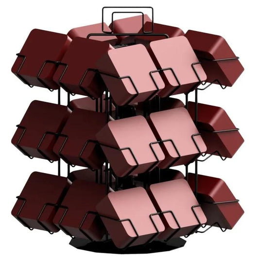 Coaster 24 Pocket 144 Coaster Metal 4-Sided Counter Top Display Spinner Stand 260267 260267