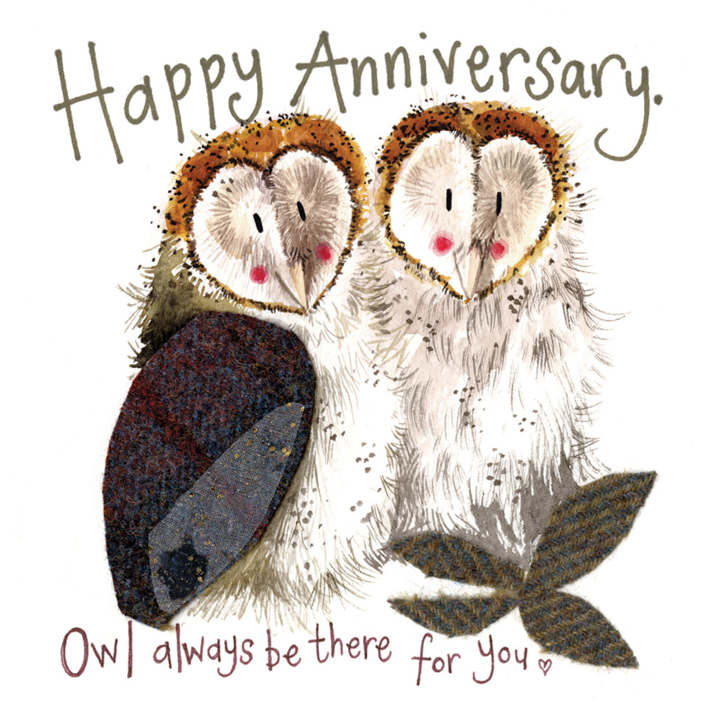 ALEX CLARK OWL ANNIVERSARY CARD | S79 | 260679
