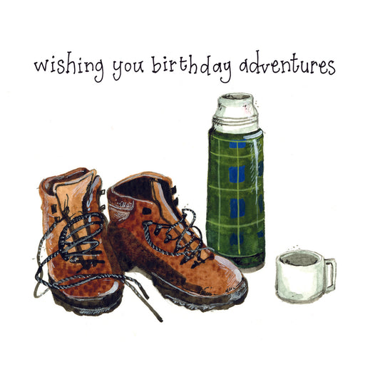 ALEX CLARK FLASK AND BOOTS CARD | LS179 | 260681