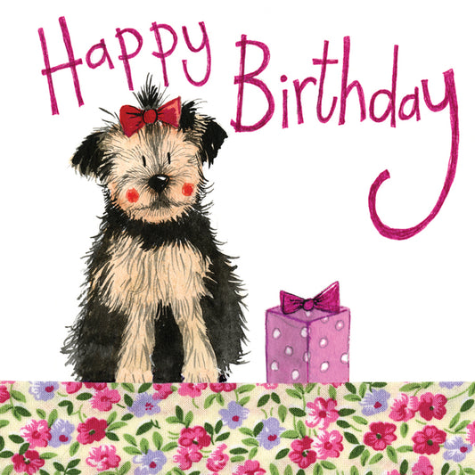 ALEX CLARK YORKIE BIRTHDAY CARD | LS66 | 260688