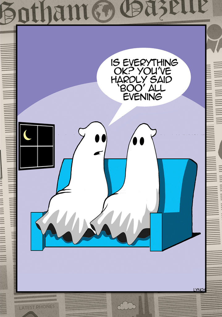 Mark Lynch Ghost Boo Scary Spirit Funny Birthday Greeting Card 5x7 | 2218 | 260735