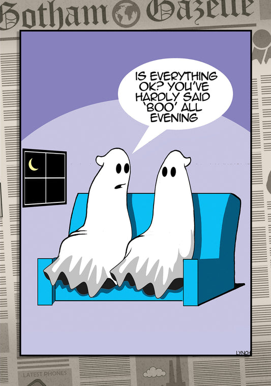 Mark Lynch Ghost Boo Scary Spirit Funny Birthday Greeting Card 5x7 | 2218 | 260735