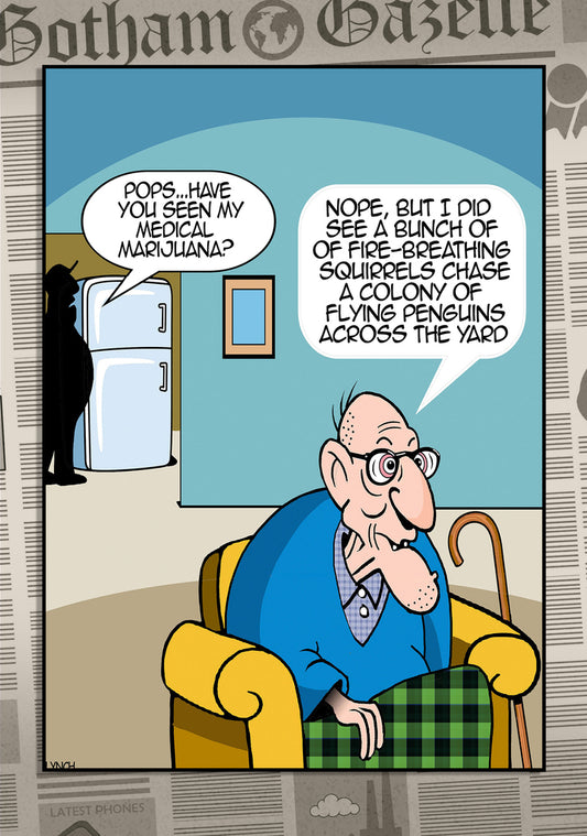 Mark Lynch Grandfather Medical Marijuana Funny Birthday Greeting Card 5x7 | 2221 | 260738