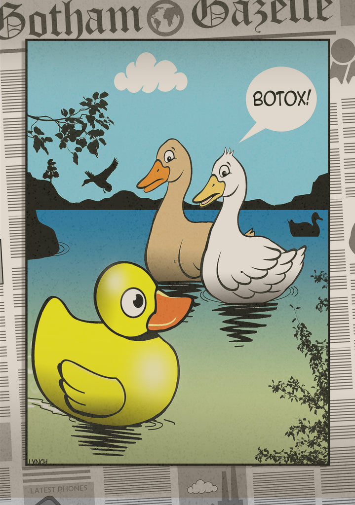 Mark Lynch Rubber Duck Botox Look Young Funny Birthday Greeting Card 5x7 | 2223 | 260740