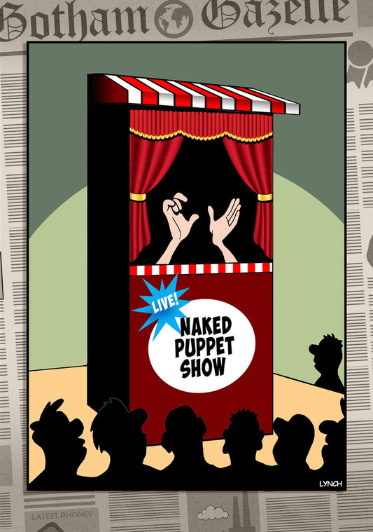 Mark Lynch Puppet Show Hands Funny Birthday Greeting Card 5x7 | 2245 | 260790