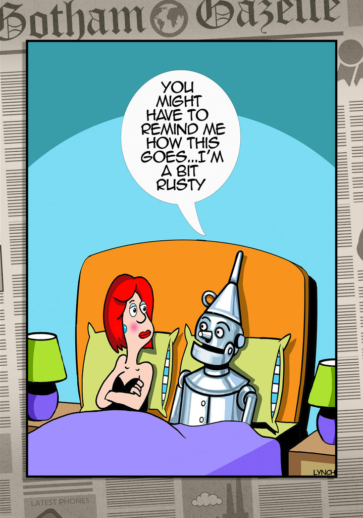 Mark Lynch Tin Man Romance Rusty Funny Anniversary Greeting Card 5x7 | 2248 | 260793