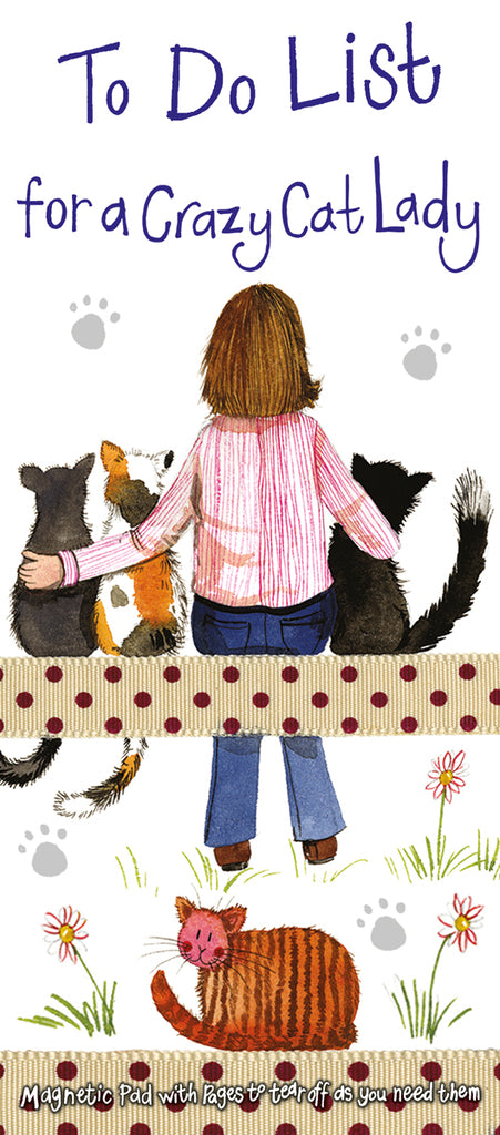 ALEX CLARK CRAZY CAT LADY MAGNETIC TO DO LIST MNP27 | 260817