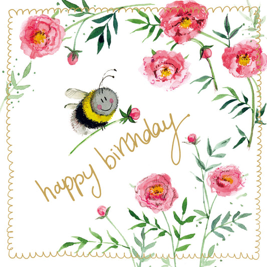 ALEX CLARK BEE AND PINK PEONIES S522 | 260877