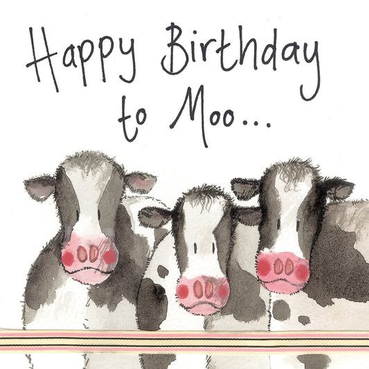 ALEX CLARK COWS BIRTHDAY CARD S10 | 260883