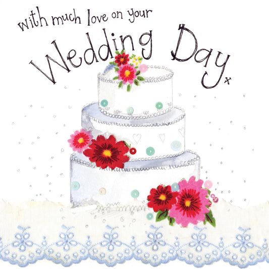 ALEX CLARK THREE TIER WEDDING CAKE CARD S298 | 260895